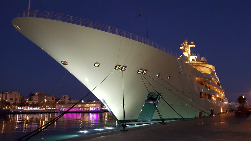 marina, 5K, nautical vessel, building exterior, pier, night, mediterranean, luxury, freight transportation, outdoors, summer, barcelona, travel destinations