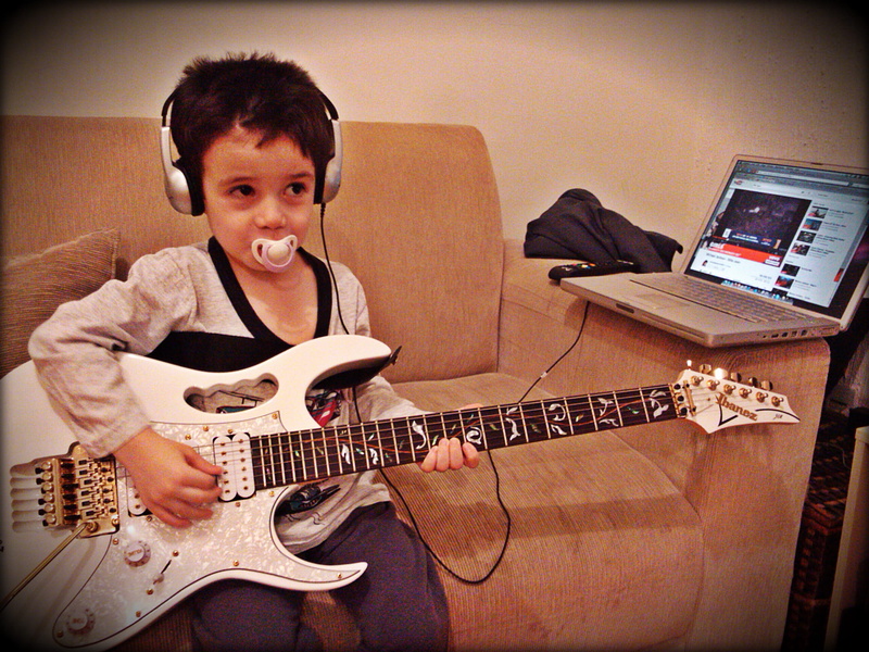 men, teenager, leisure activity, teenage boys, ibanez, 2K, kid, string instrument, lifestyles, musical equipment, little boy playing the guitar, music