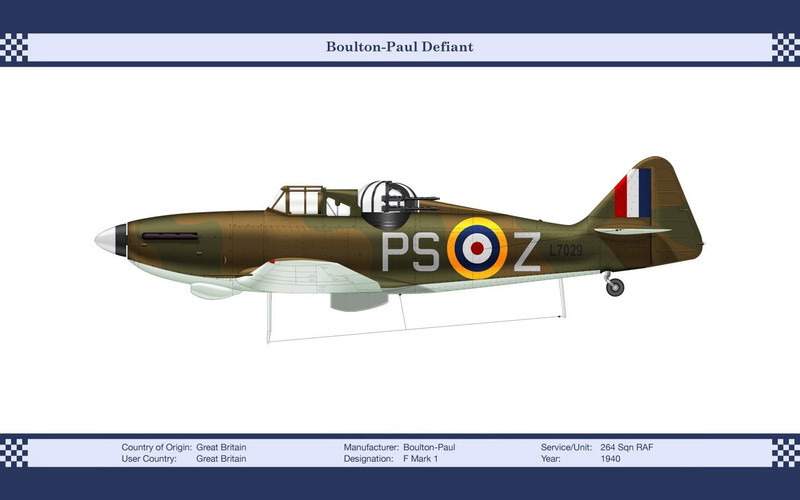 Military, 720P, Aircraft, Boulton Paul Defiant