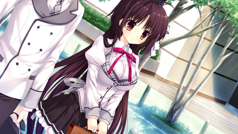 anime, karin, 4221x2375, s, carnival, visual novel, girls, novel, uniform, saijo karin, anime girls, school uniform, alias carnival, 4K, school, visual