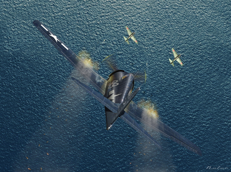 japanese, military, american, planes, art, battle, 2K, ww2, drawing