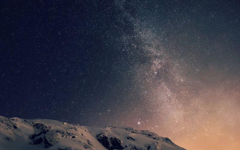 starry, night, apple, plus, iphone6, dark, official, 4K, ios8