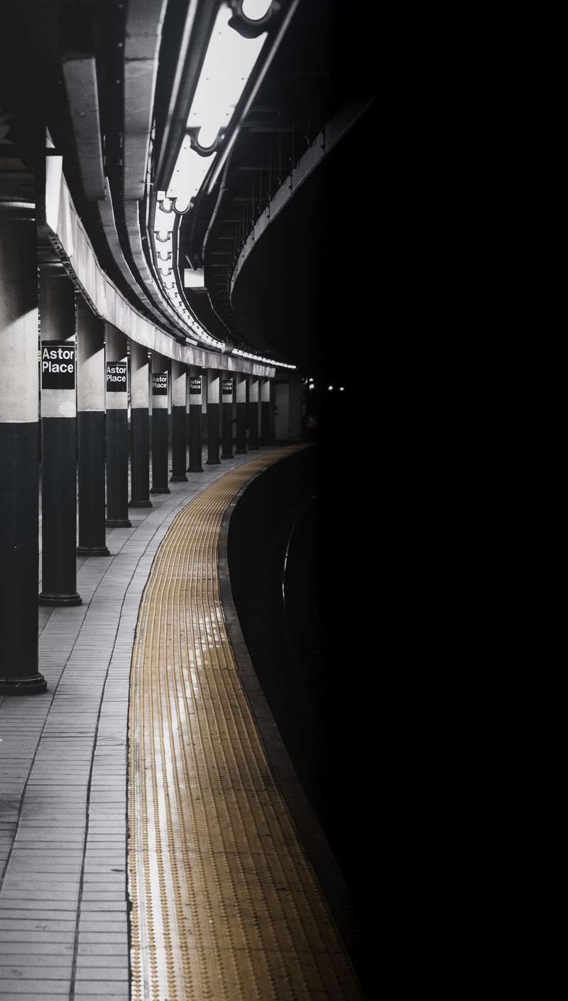 urban, dark, light, subway Train, modern, train, street, no People, ny, 5K, built Structure, vanishing Point, photo, rail, speed, new york city, new york