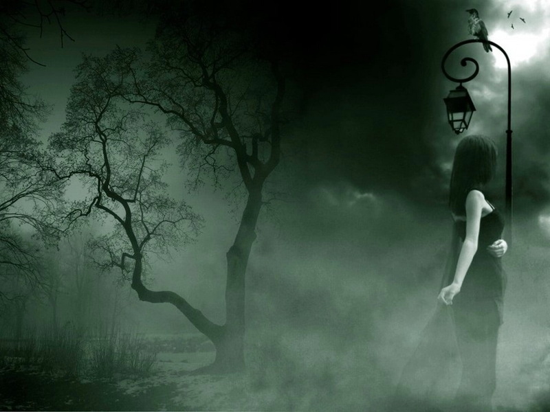 hd, fantasy, alone, leave, 720P, art, misty, girl, Abstract
