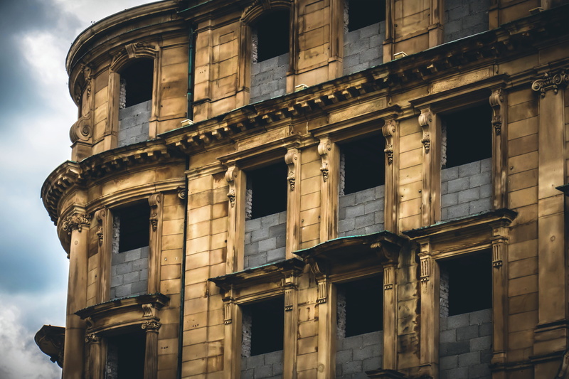 day, house, travel destinations, shell, conversion, construction work, raw, architecture, architectural column, window, renovate, housebuilding, the past