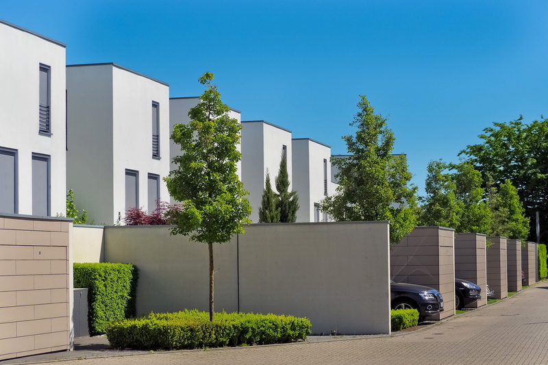 architecture, home, plot, tree, 4K, sky, residential district, apartment, garage, residential development, urban, garden, house, sunny, single family home