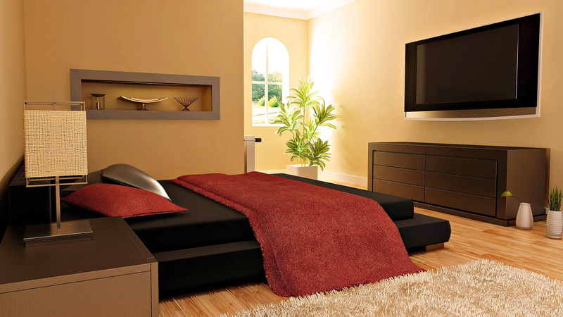 sheet, luxury, living Room, decoration, wall - Building Feature, pillow, no People, hotel, electric Lamp, leather, style, bedroom, architecture, television Set
