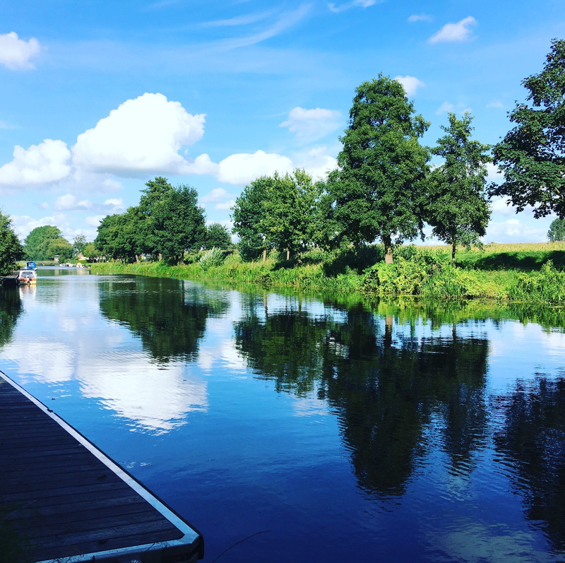 beauty in nature, growth, tranquility, in the, tree, canoeing, sky, river, cloud - sky, water, rowing boat, waters, hamme, boat dock, non-urban scene, no people