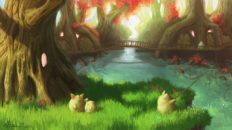 growth, flower, beauty in nature, drawing, green color, bridge, floating on water, swimming pool, waterfront, water, no people, day, flowering plant, river