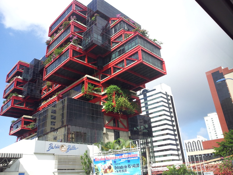 growth, red, financial district, property, nature, construct, plant, day, modern, exterior, Modern Architecture, development, building, tree, Structure