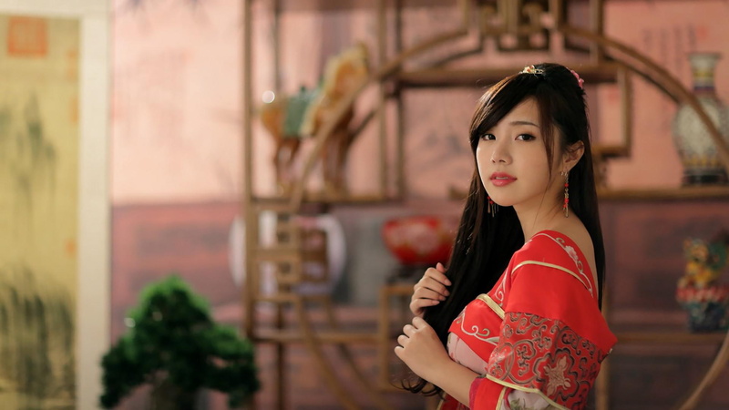 classic, painting, 1080P, owned, classic beauty, red, static painting red makeup of who owned, makeup, static, beauty