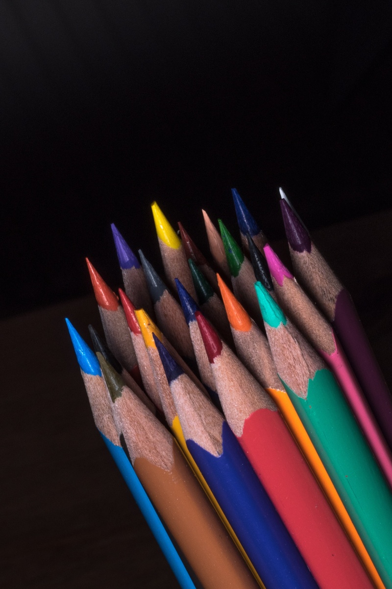 craft, graphic design, school, still life, collection, large group of objects, children, studio shot, art and craft equipment, art and craft, high angle view
