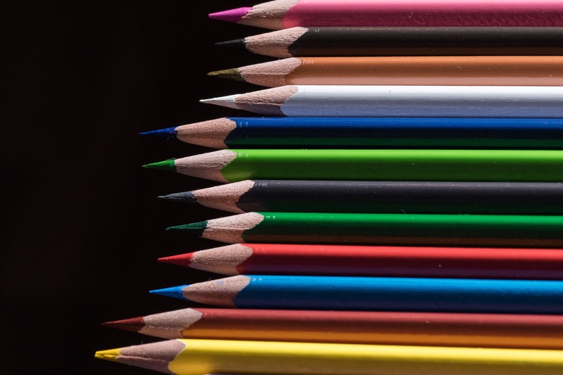 kindergarten, writing accessories, colors, macro, graphic design, no people, pencil, variation, colorful, colored pencil, multi Colored, blue, backgrounds