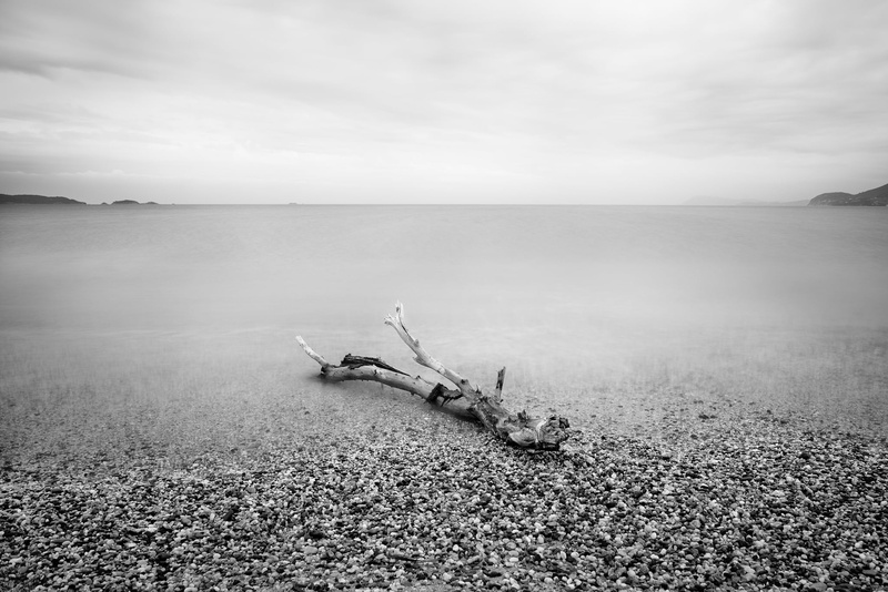 long exposure, empty, sea, 1080P, Nature, photo, peace, tranquil, France, outdoors, soil, grayscale, wood, coastline, lonely, trunk, landscape, zen, calm