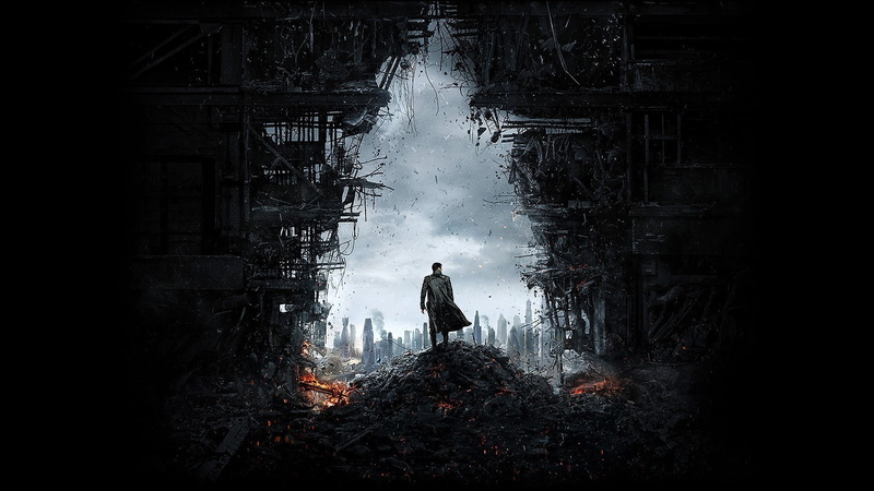 standing, one person, architecture, built structure, rear view, Star Trek Into Darkness, smoke - physical structure, 1080P, full length, unrecognizable person