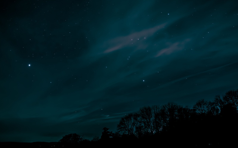 idyllic, galaxy, no people, scenics - nature, tranquility, tranquil scene, constellation, dark, adventure, clouds, star - space, tree, mountain, plant