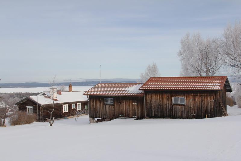 outdoors, exotic, traditional, scenic, tourism, Snow, Cold, Winter, White, nature, sweden, residential district, field, swedish, rural Scene, dalarna, built Structure