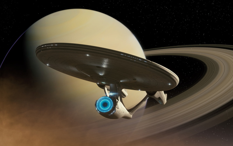 motion, spinning, solar system, astronomy, nature, star trek spaceship space saturn uss enterprise spaceship, technology, planet earth, close-up, turning