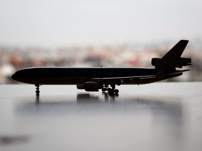 no people, model airplane, toy, side view, selective focus, copy space, aerospace industry, aircraft, plane, airplane, mode of transportation, aviation