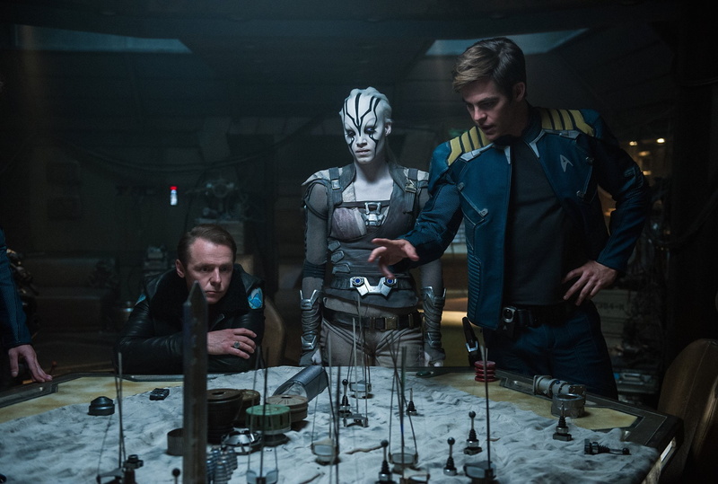 Simon Pegg, Sofia Boutella, Chris Pine, Movie, Star Trek Beyond, 1080P, James T. Kirk, Jaylah (Star Trek), Montgomery Scott