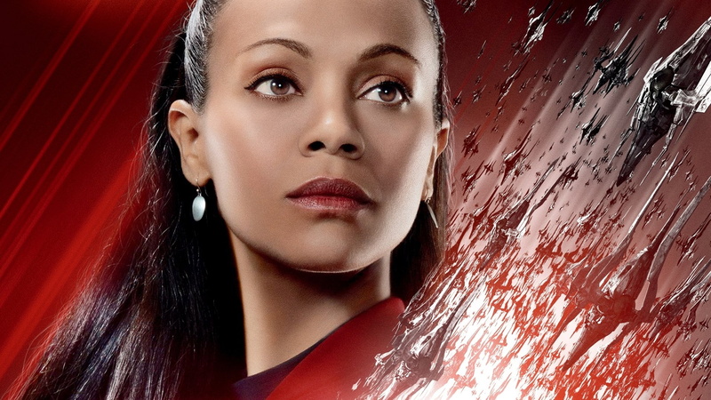 young adult, beautiful people, beauty, adult, women, beautiful woman, Star Trek Beyond, close-up, Movie, 1080P, make-up, long hair, red, Nyota Uhura, one person