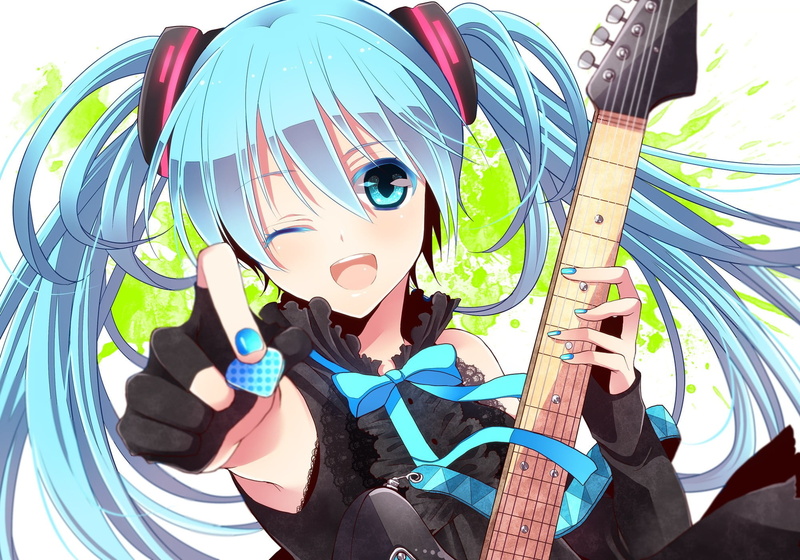 art and craft, real people, child, nature, anime, Hatsune Miku, people, anime girls, arts culture and entertainment, 1080P, childhood, outdoors, blue