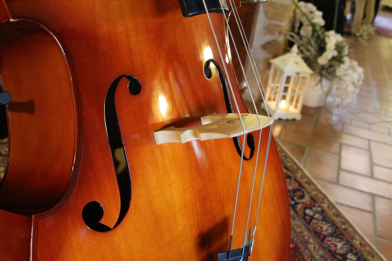 focus on foreground, violin, bow - musical equipment, indoors, string, double bass, music, musical instrument string, archi, musical equipment, 5K, rug