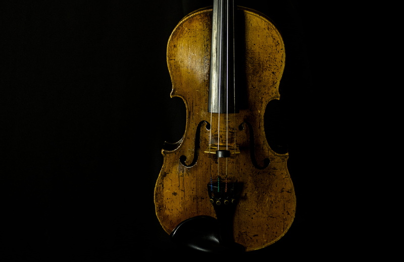 indoors, music, cut out, arts culture and entertainment, string, dark, character, black color, classical style, used, wood - material, musical equipment