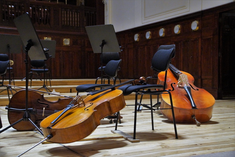 architecture, music, guitar, musical instrument, string instrument, cello, no people, arts culture and entertainment, double bass, flooring, violin, indoors