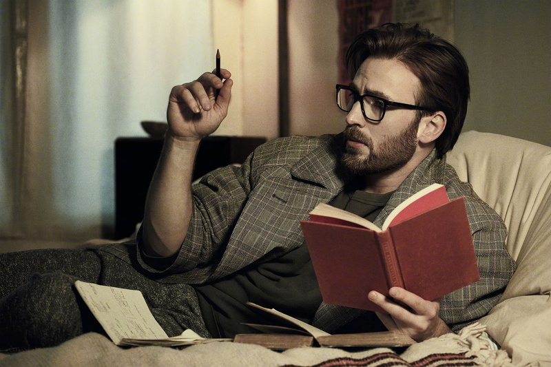 book, 1080P, Chris Evans, glasses, male, For Esquire