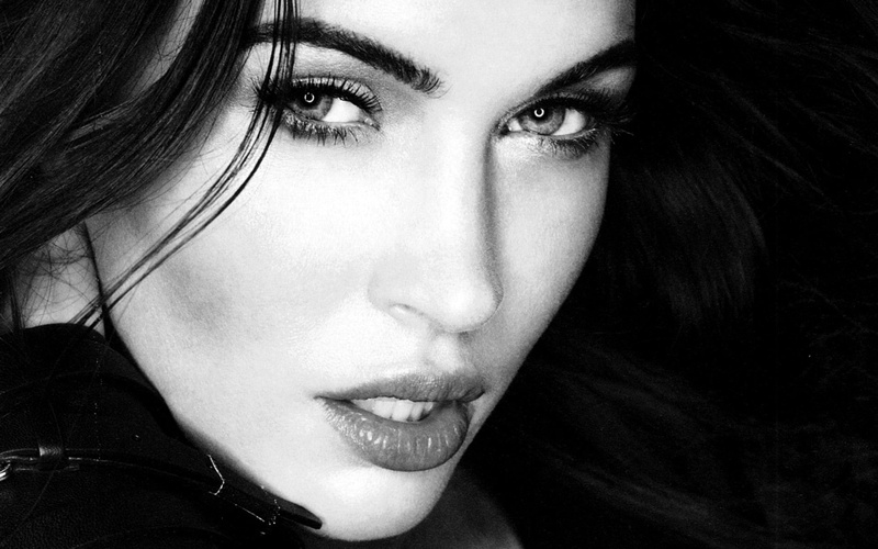 fox, magazine, grayscale, 1080P, models, esquire, black, juice, white, megan, women, brunettes