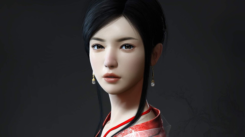 Models, girls, women, art, digital, people, 1080P, female, asians, hd, earrings, x, d