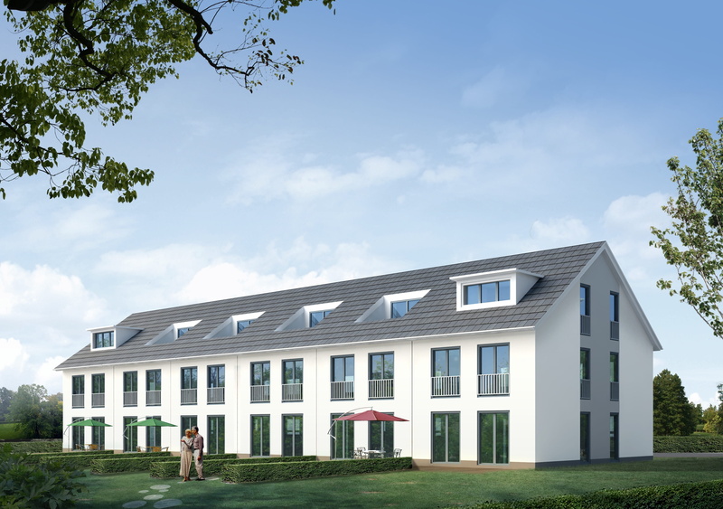 tree, landscape, visualization 3d, built structure, sky, 2K, building exterior, house, architectural visualization, cgi, cloud - sky, residential district