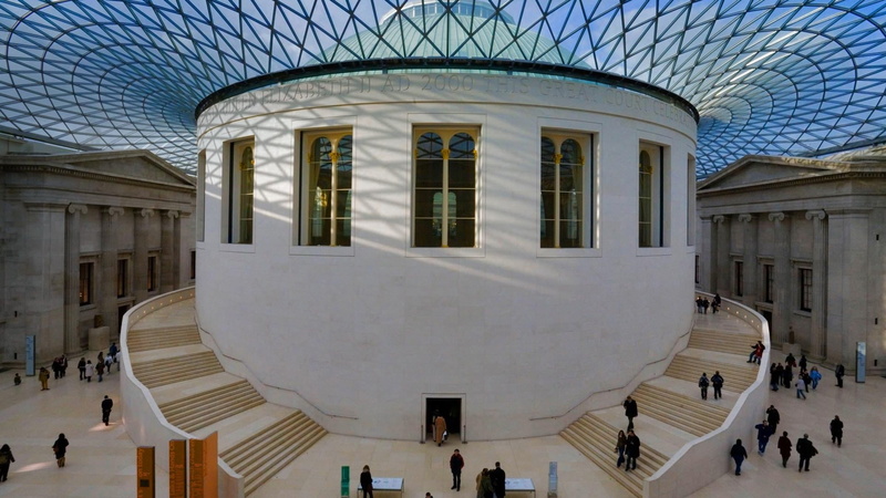 reading room, British Museum, England, Great Court, London, 1080P