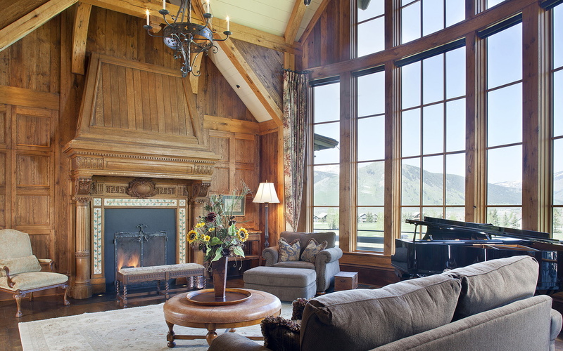 wooden, luxury, 1080P, home, great room