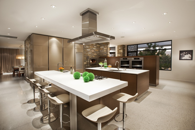 elegant, illuminated, kitchen counter, living room, indoors, domestic room, decoration, tiled floor, household equipment, cabinet, wealth, home, kitchen