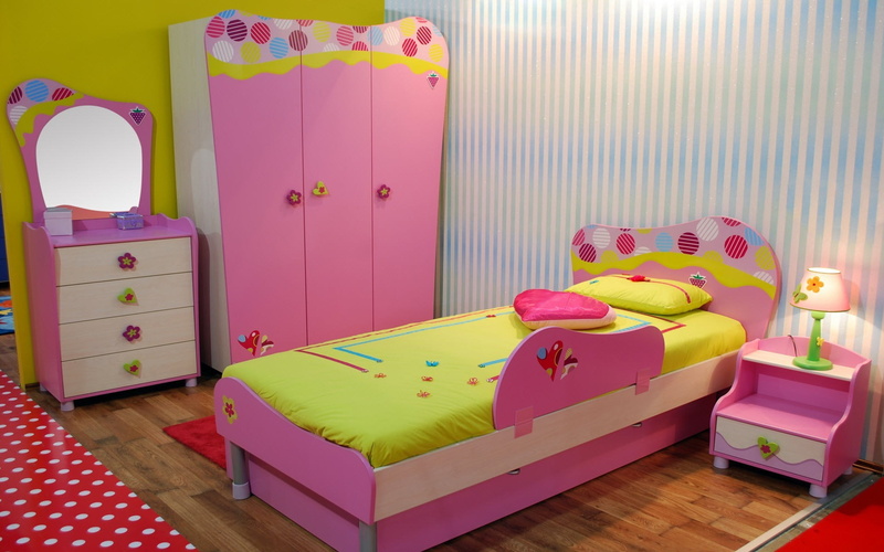 home showcase interior, home interior, room, no people, domestic room, toy, relaxation, arrangement, bed, pink color, tidy room, bedroom, furniture, 1080P