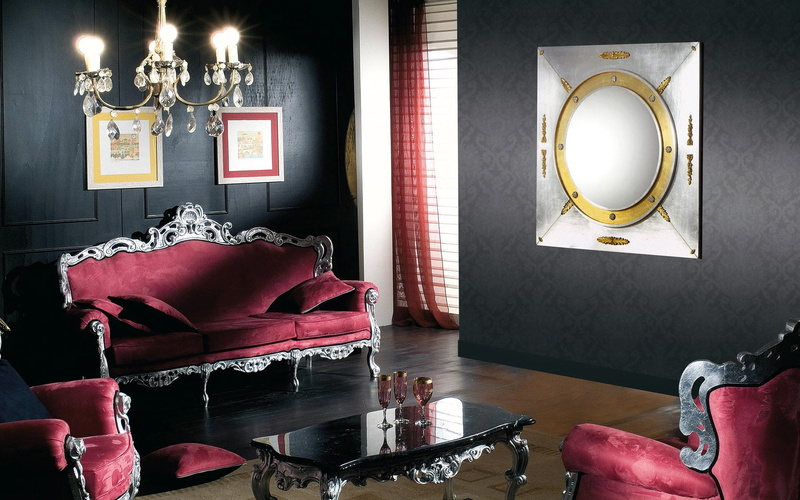 interior, frame, decoration, curtain, illuminated, wall - Building Feature, picture frame, elegance, indoors, mirror, royal style, wood - Material, decor