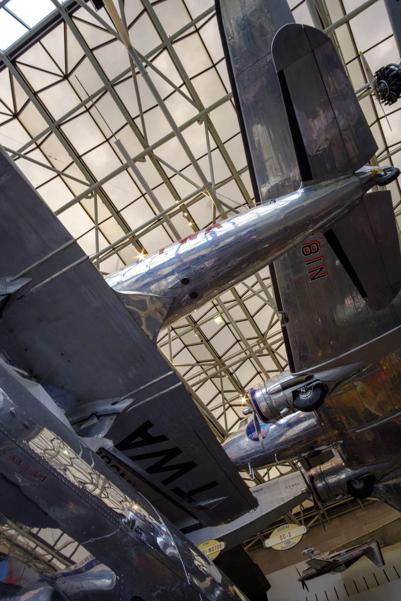 no people, smithonian, ceiling, old, day, prop, museum, metal, vintage, built structure, architecture, transportation, aerospace industry, industry, airplane