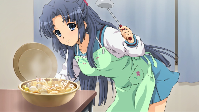 kitchen utensil, still life, food, high angle view, home, anime girls, bowl, dessert, table, technology, holding, day, one person, standing, domestic room