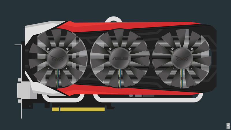 graphics card, GPUs, simple background, minimalism, hardware, ASUS, 4K