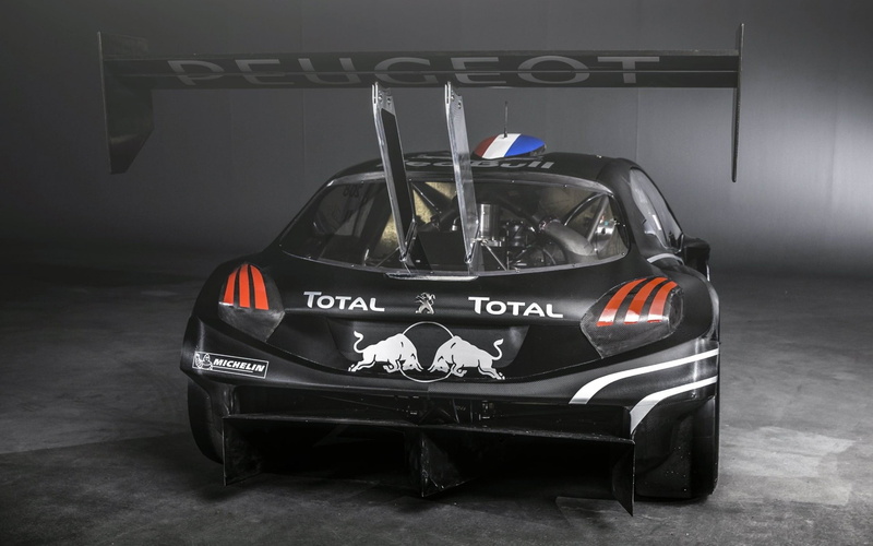 Peugeot, racing car, 1080P, T16, 208, Pikes Peak, rear view