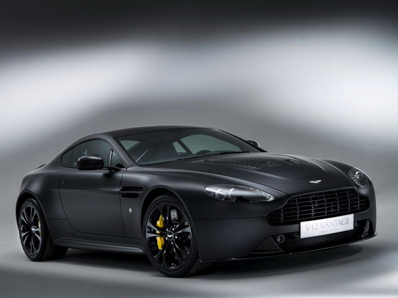 V12, 1080P, Aston Martin, wheel, the front, auto, background, Vantage, brake, Carbon Black II