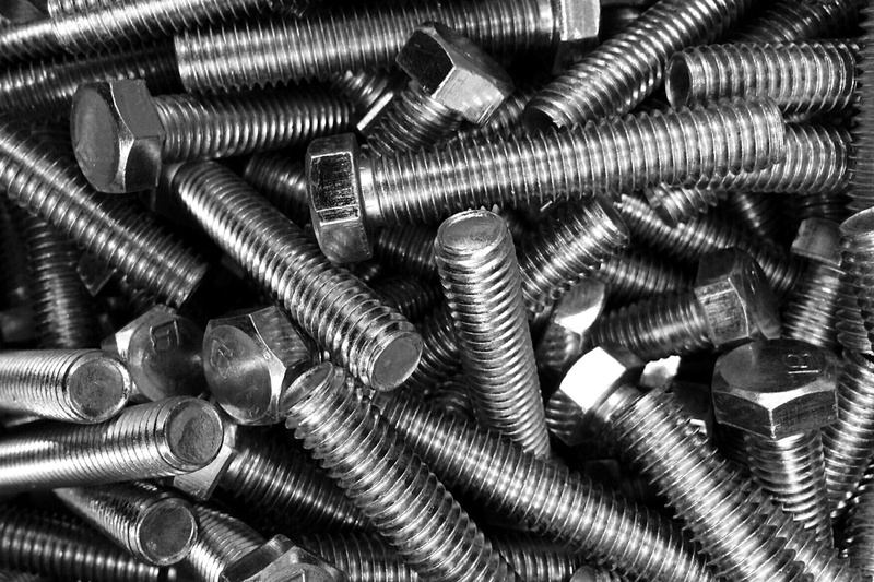 close-up, 2K, industry, abundance, indoors, shiny, backgrounds, fastener, work tool, silver colored, large group of objects, alloy, iron, screw, high angle view