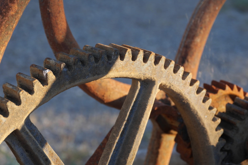 focus on foreground, france, notched, equipment, pattern, pulley, iron, industrial equipment, machinery, industrial, iron - metal, old, gear, 4K, day