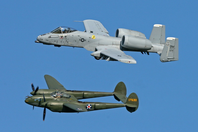 720P, bomber, thunderbolt, military, fighter, jet, lightning, plane, p 38, a 10, airplane