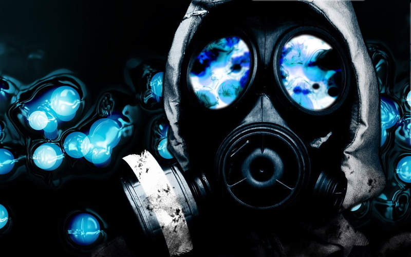 mask, paintball, black, Dark, Gas Mask, 720P