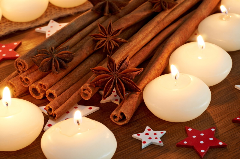 sticks, 5K, fire, burning, cinnamon, high angle view, holiday, spices, table, food and drink, decoration, star shape, christmas, no people, celebration