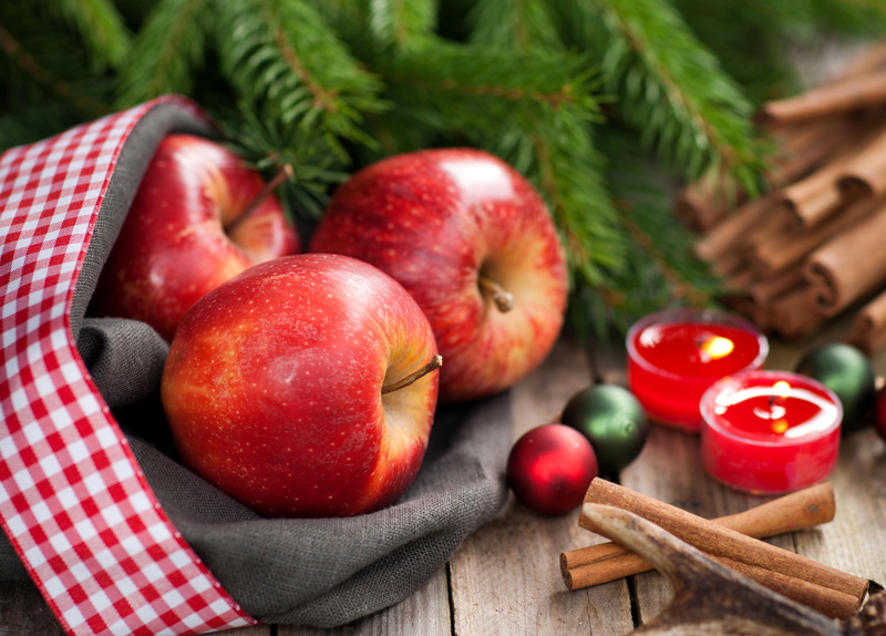 cinnamon, apples, christmas, food, holidays, 8K