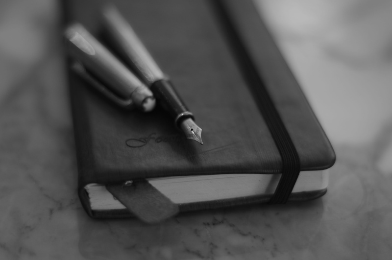 notebook, no people, table, communication, still life, writing instrument, indoors, focus on foreground, publication, classic, diary, day, fountain pen